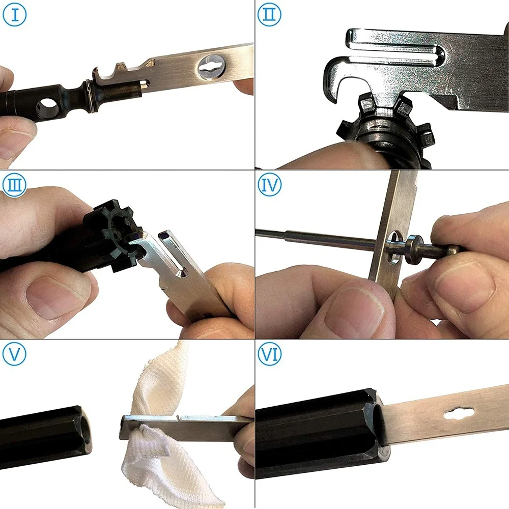 Tactical BCG Carbon Removal Tool Bolt Cleaning Kit Rifle Scraper .223/5.56 Gun Accessories AR 15 AR-15 M4 M16 gunsmith tools