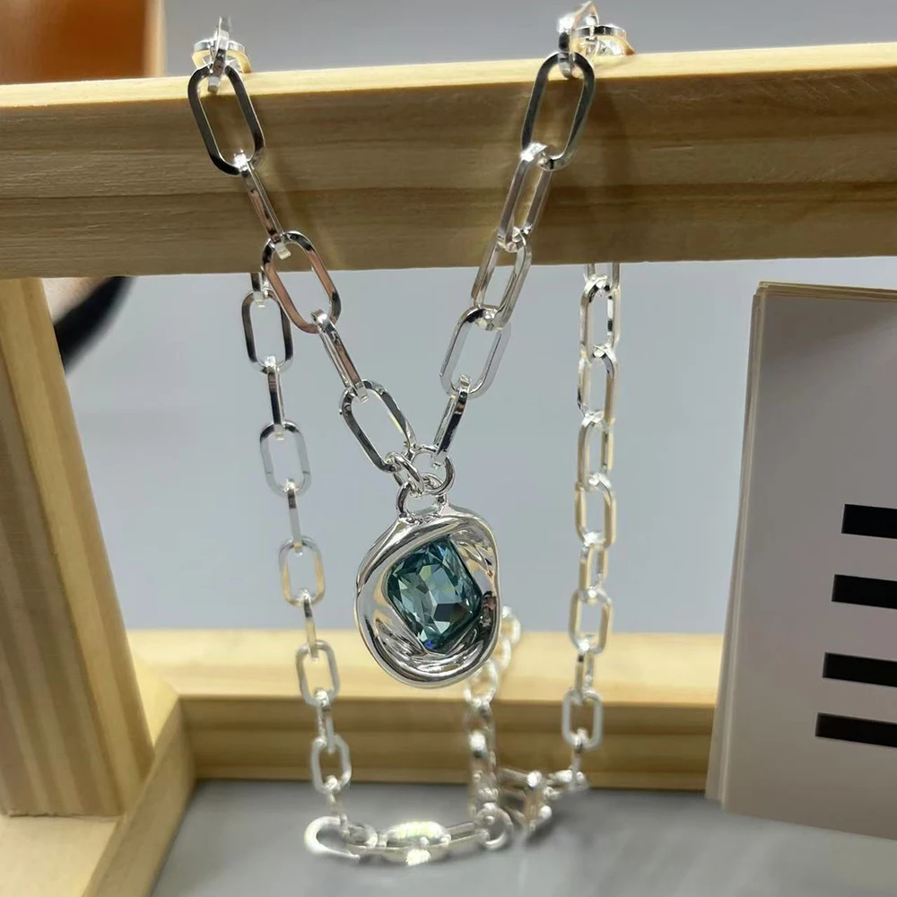 Elegant Gemstone Layering Necklace - Minimalist High-End Fashion Accessory Gift