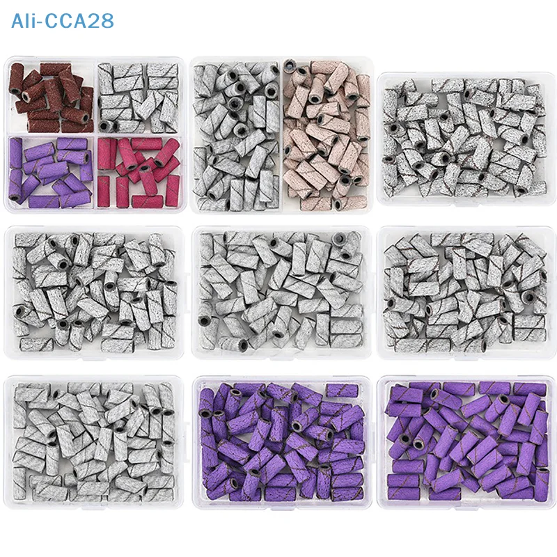 샌딩 밴드 얼룩말 샌드 링 비트 매니큐어 페디큐어 네일 전기 드릴 머신, 그라인딩 리무버 커터, 80 150 180/240