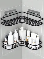 Bathroom Kitchen Triangle Corner Rack: Wear-Resistant Dorm Utility Storage Rack