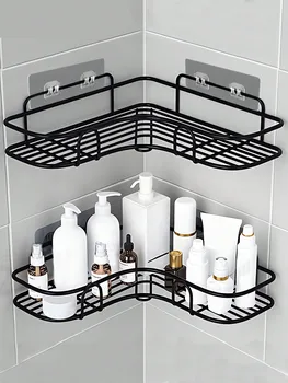 Bathroom Kitchen Triangle Corner Rack: Wear-Resistant Dorm Utility Storage Rack 1