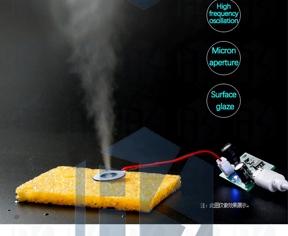 1 ~ 5 Stück USB Mini Luftbe feuchter DIY Kits Nebel macher und Treiber Leiterplatte Nebel gerät Zerstäubung sfilm Zerstäuber Blatt Mini oszillierend – Detail 3