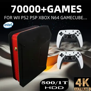 Console per videogiochi retrò X4 con doppio sistema 1T e CPU I3-3110M per PS2/PSP/WII/N64/DC/SS Regali per giochi per bambini per uomo Regalo