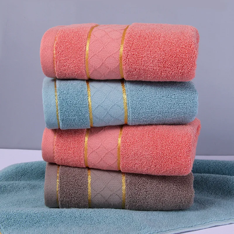 100% Pure Cotton Towel 34x74cm Home Hand Towels For Adults Soft Terry Thicken Soft Bathroom Face Towels 3