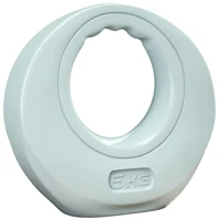 SPORTNOW 6kg Kettlebell, Kettle Bell with Wide Handle for Home Gym, Weight Lifting, Strength Training, Light Grey