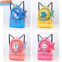 Childrens Cartoon Swimming Bag Waterproof Wet Dry Clothes with Shoes Goggles Storage Bags Pouch Backpack Swimming Accessories 1