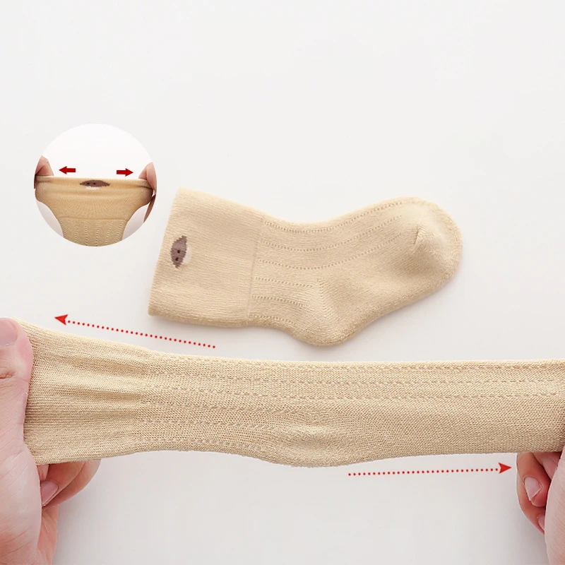 Cute Cotton Thermal Home Sleeping Slipper Stockings 2023 New Winter Thicken Warm Stitch Baby Socks for Boys Girls Infant Toddler