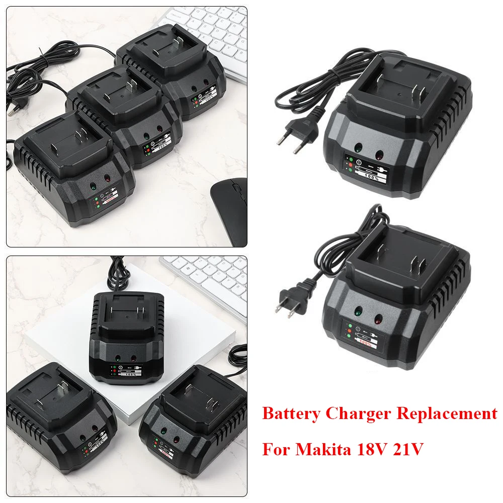 

Battery Charger Replacement For Makita Model 18V 21V Li-ion BL1415 BL1420 BL1815 BL1830 BL1840 BL1860 Electric Drill Grinder