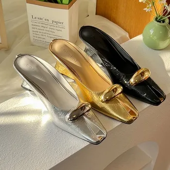 Women Platform Sandals Flats Mules Hollow Wedge Sandals Summer 2025 Sexy New Slingback Woman Shoes Luxury Sandalias De Mujer 1