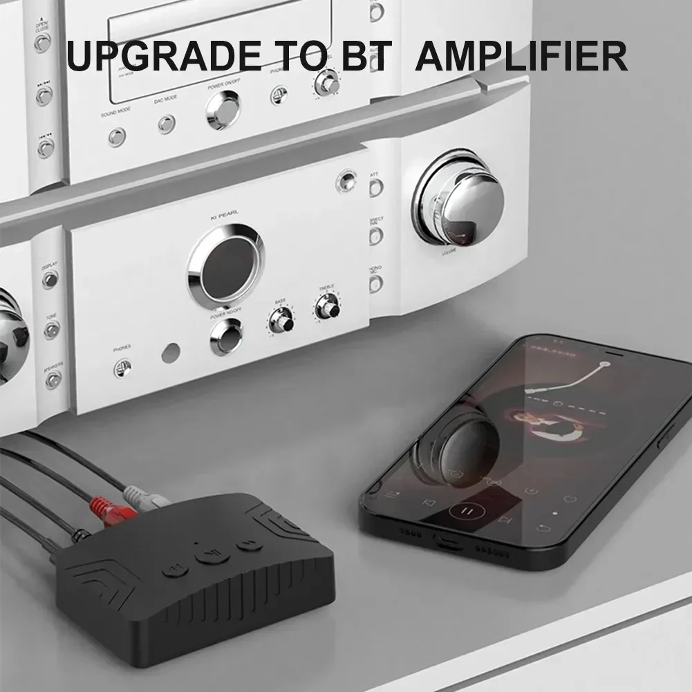 Bluetooth 5.3 Audio Receiver Wireless Audio Adapter Type C With AUX 3.5mm RCA Optical Jack Support U-disk for TV PC Speakers Car