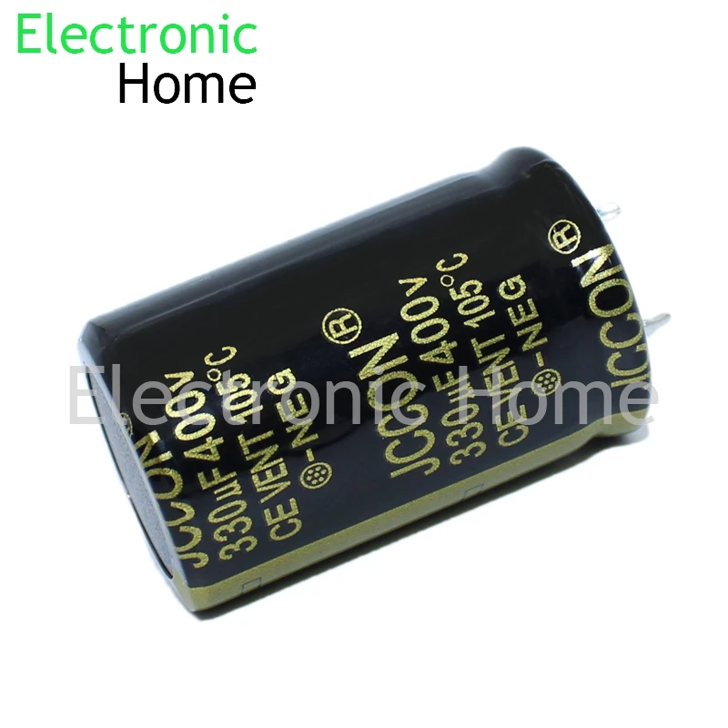 2PCS/LOT 400V330UF 400V 330UF Black Gold Power Adapter Welding Machine Inverter Capacitor 25x40MM 30x35MM 330UF400V