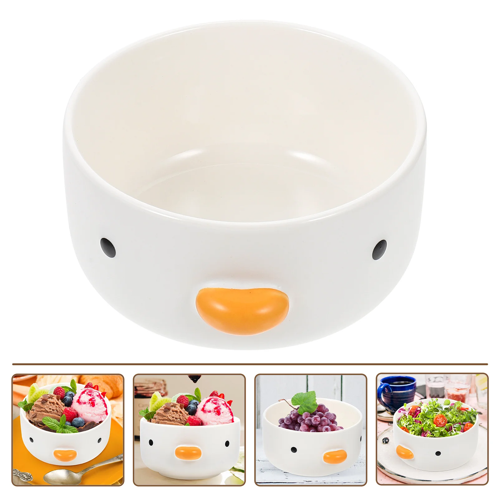

Lovely Ceramic Bowl Children Food Bowl Condiment Bowl Cartoon Design Bowl Dessert Container