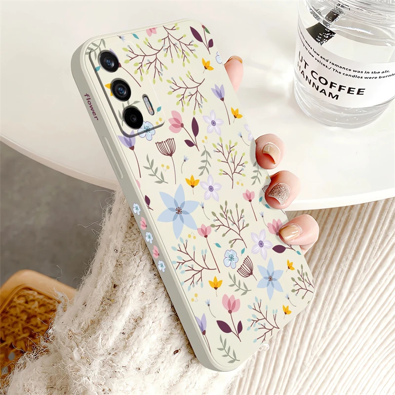Luxury Fashion Flower Leaf Silicone Shockproof Soft Phone Case