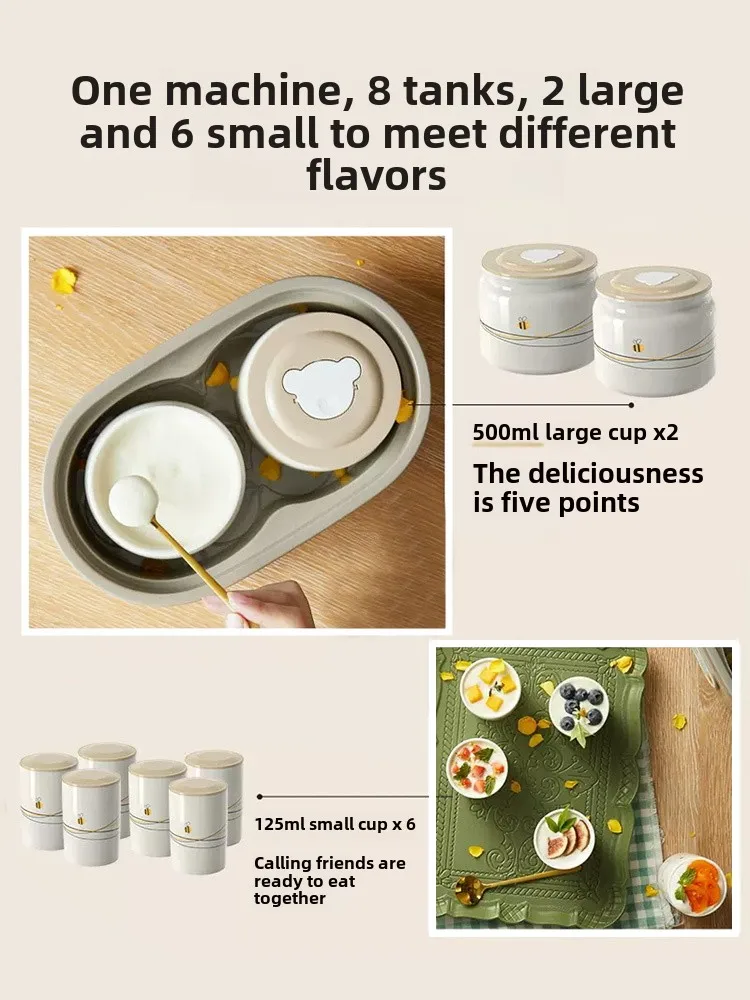 220V Electric Yogurt Maker Automatic Natto Beans Fermenting Machine for Pickled Cabbage and Wine Fermentation with 8 Inners 3