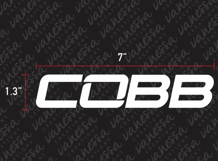 

For (2Pcs) COBB TUNING Sticker Vinyl Decals
