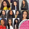 32 Inch Peruvian Kinky Straight Human Hair Bundles Bulk Remy Hair Extensions Soft Yaki Straight 100% Human Hair Weave Bundles 6