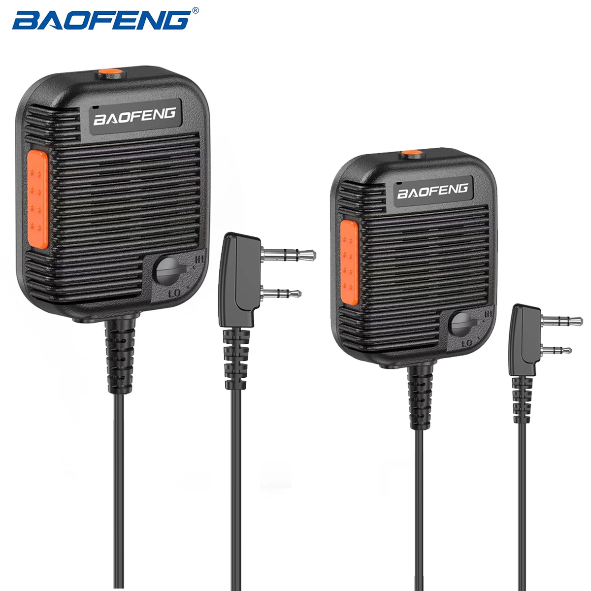 2pcs Mic Auricular Auricular Walkie Talkie Para Baofeng Radi