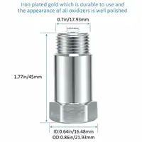 2PCS Universal M18x1.5 Extender Space 45M 2