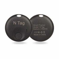 Bluetooth Smart Tracker - Item Finder for Luggage, Keys, and Bags (iOS Compatible) (Black)