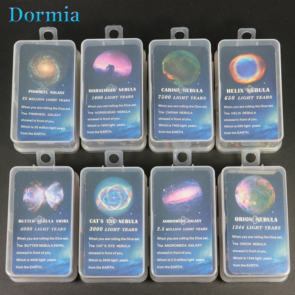 Super Universe Galaxy d&dgame Dice Set D4-D20 RPG Best Gifts 8 Colors for Choose game dice