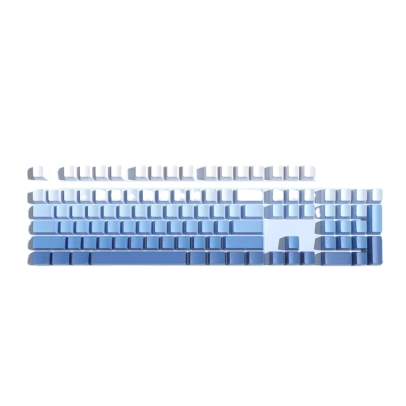 

104 Keys Gradient Backlit Keycaps Thick PBT OEM Profile 12mm for MX-Switches of Mechanical Keyboard Keycap Double-Shot