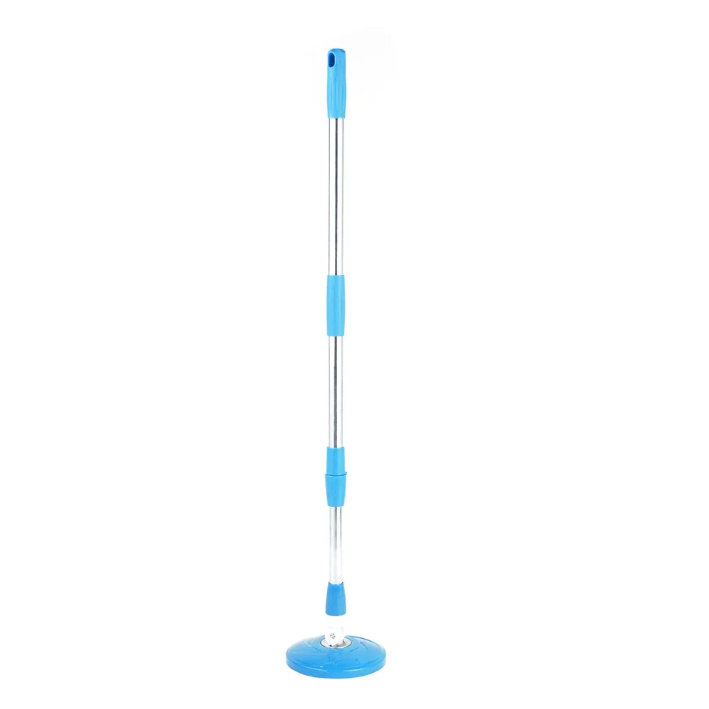 ARSUK Spin Mop Head Base Handle With 2 Microfibers Head Refills U2013 Stainless Steel Mops Stick/Rod/Pole Replacement For 360° Spin Buckets Systems, Universal Mop Handle For Floor Cleaning