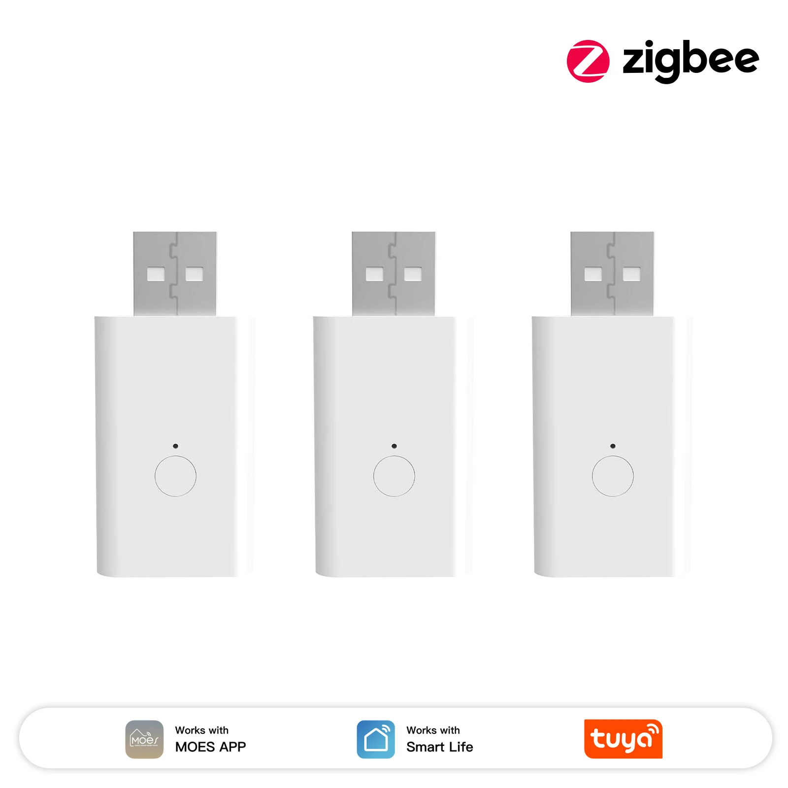 MOES ZigBee Signal Repeater Amplifier USB Extender for Enhanced Smart Device Connectivity and Stable Transmission
