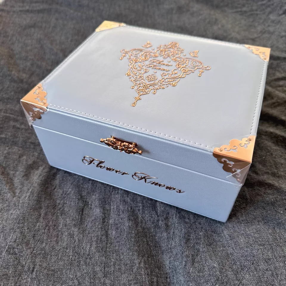 Flower Knows バイオレットストロベリー ジュエリーボックス  新品未開封フラワーノーズ　ストロベリーロココ　レザーボックス　箱　ジュエリー収納　小物入れ　非売品　可愛い　バイオレット　美品