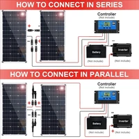 panneau solaire 12v en aluminium cadre léger panneau photovoltaïque 320w 300w 160w 150w kit pour camping-car maison RV bateau balcon voyage UE entrepôt DHL expédition 6
