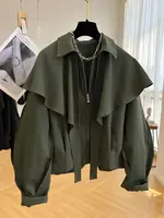 Mode coréenne manteau décontracté Capes veste femmes Dongdaemun 2025 manteaux courts femme vestes lourdes tendance hiver Cardigan hauts nouveau 4