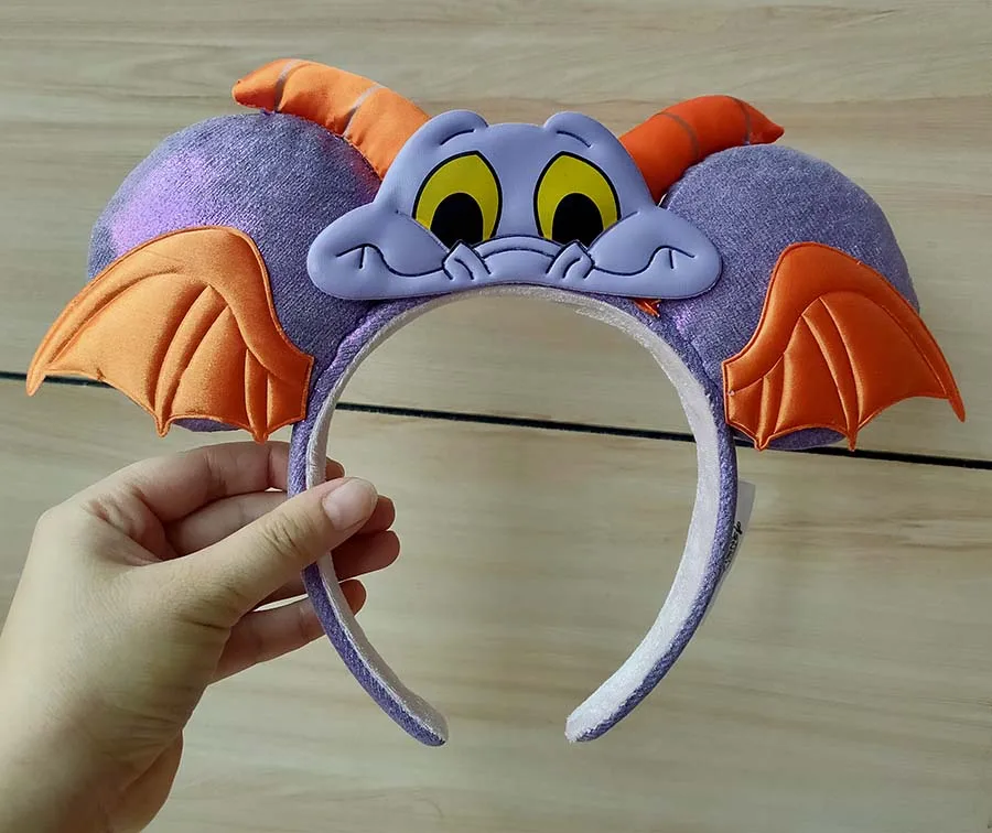 New Epcot Figment Purple Dragon Mickey Minnie Ears Halloween Headband