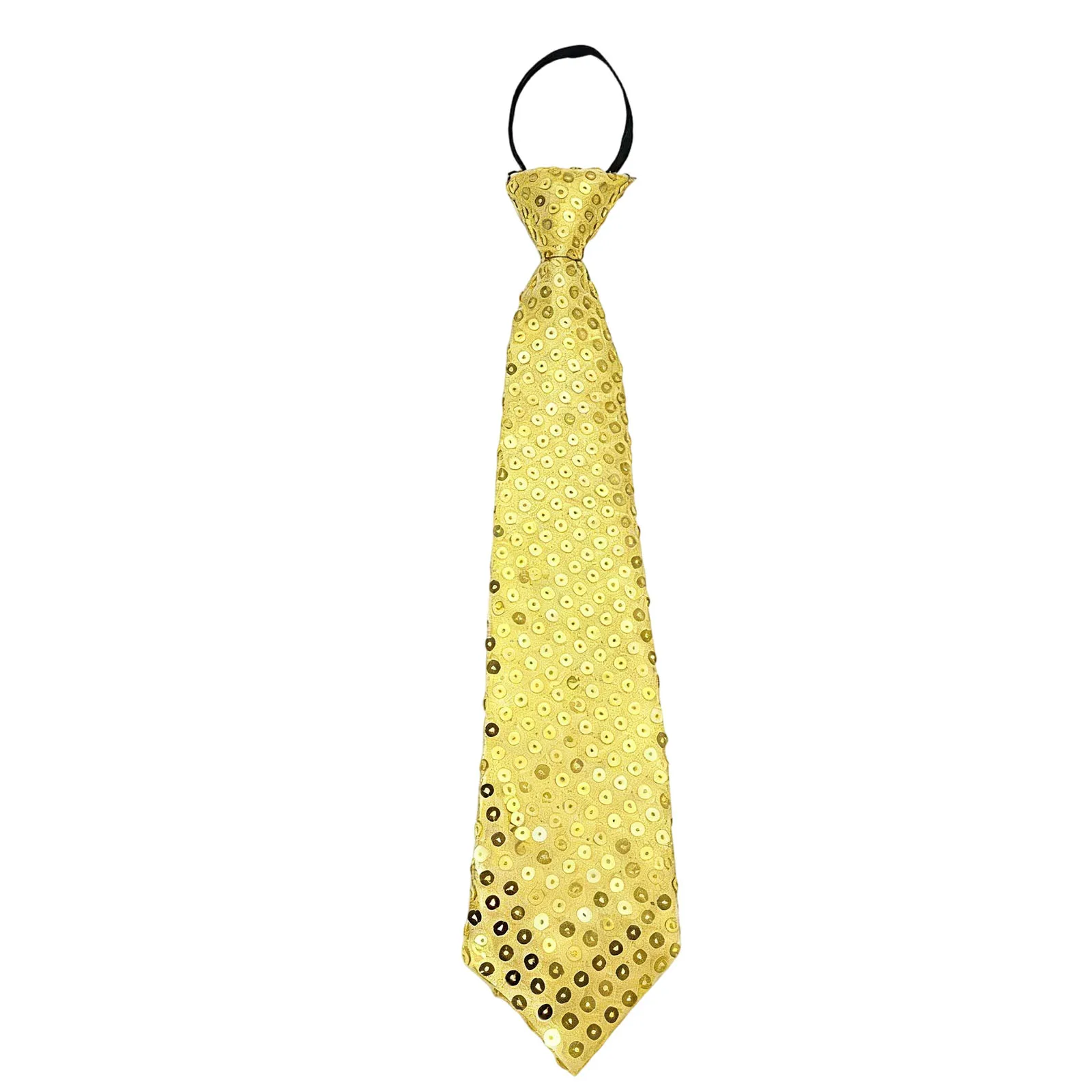 Glänzende Pailletten-Krawatten für Männer und Frauen Bühnen-Glitzer Performance Prom Pailletten-Accessoires Mode-Party Verstellbare Krawatte – Detail 10