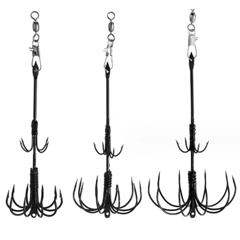 

652D двойной рыболовный крючок для джиг-крючка, рыболовный крючок для кальмара, рыболовный крючок, снасти из нержавеющей стали