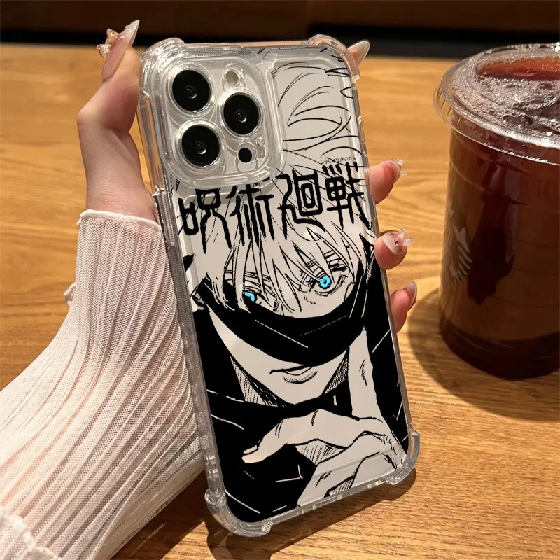 Jujutsu Kaisen Gojo Satoru Clear Shockproof Phone Case
