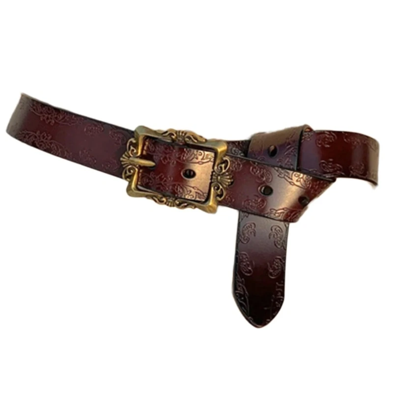 

Fashion Adult Waist Belt with Adjustable Pin Buckle Waistband PU Waist Belts for Women Universal Skirt Waist Belt Dropship
