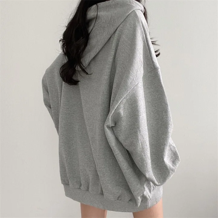 Three Quarter Zip|women's Harajuku Zip-up Hoodie - Vintage