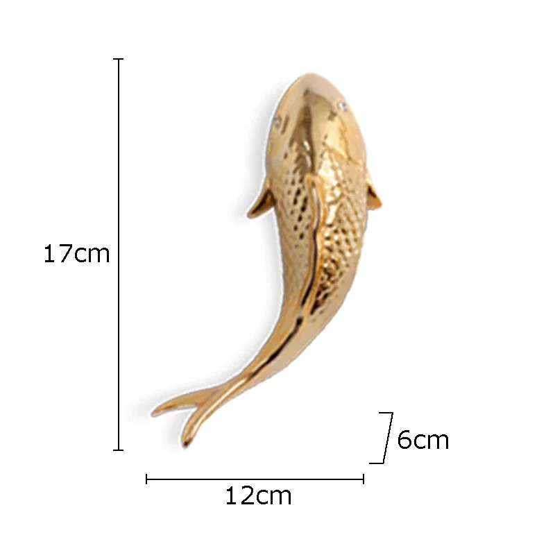 Décoration Murale Poisson Carpe En Métal – Autocollant/tenture Sans Métal – MMV