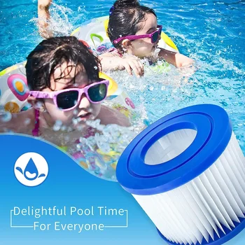1PC Pool Filter Pump Cartridge for Bestway VI Compatible with Lay-Z-Spa Miami Outdoor Garden Pool Water Sports Pool Accessories 4