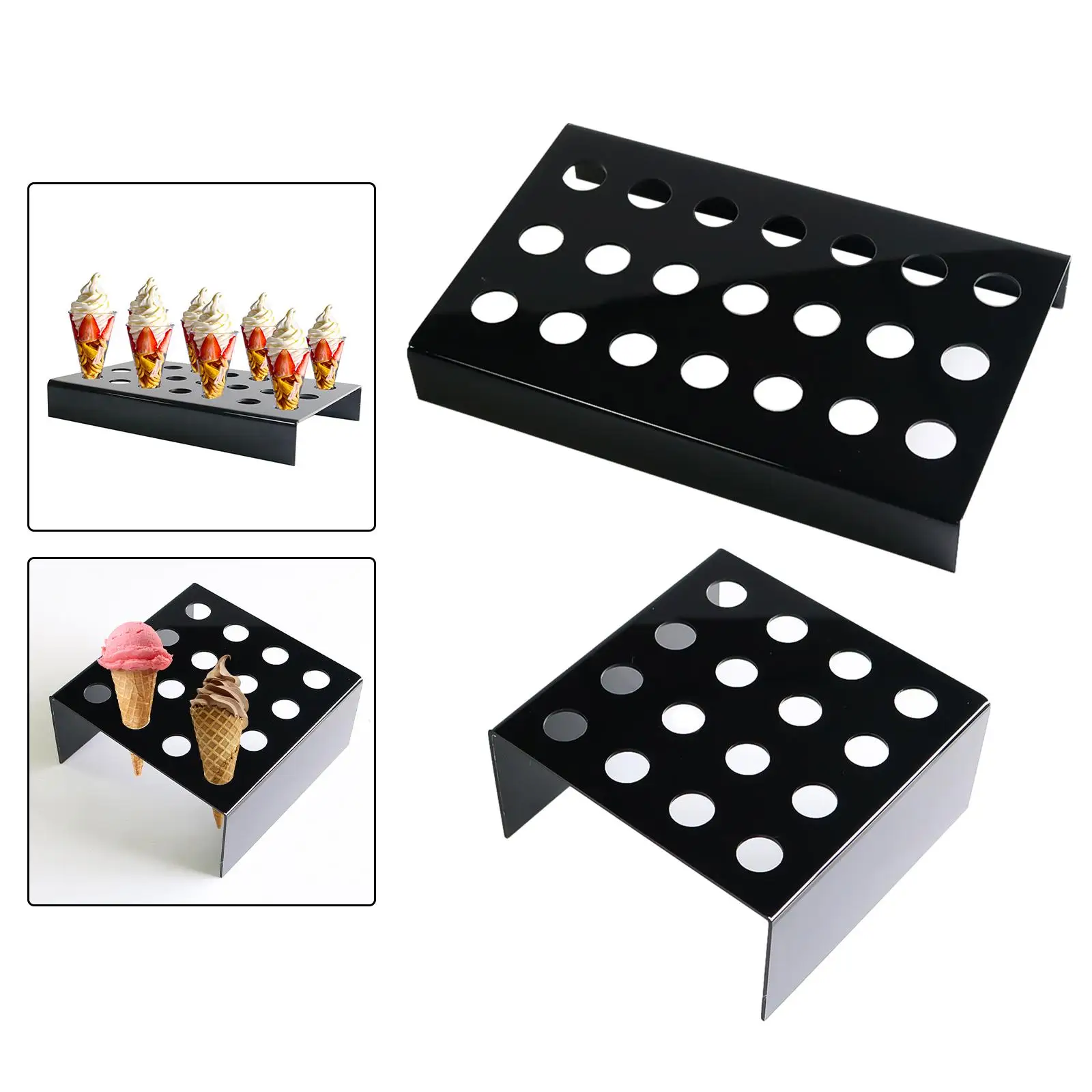 Ice Cream Cone Stand Decoration Acrylic Tool Cupcake Baking Rack Ice Cream Holder for Baking Home Birthday Buffet Accessories Ice Cream Cone Stand Decoration Acrylic Tool Cupcake Baking Rack Ice Cream Holder for Baking Home Birthday Buffet Accessories