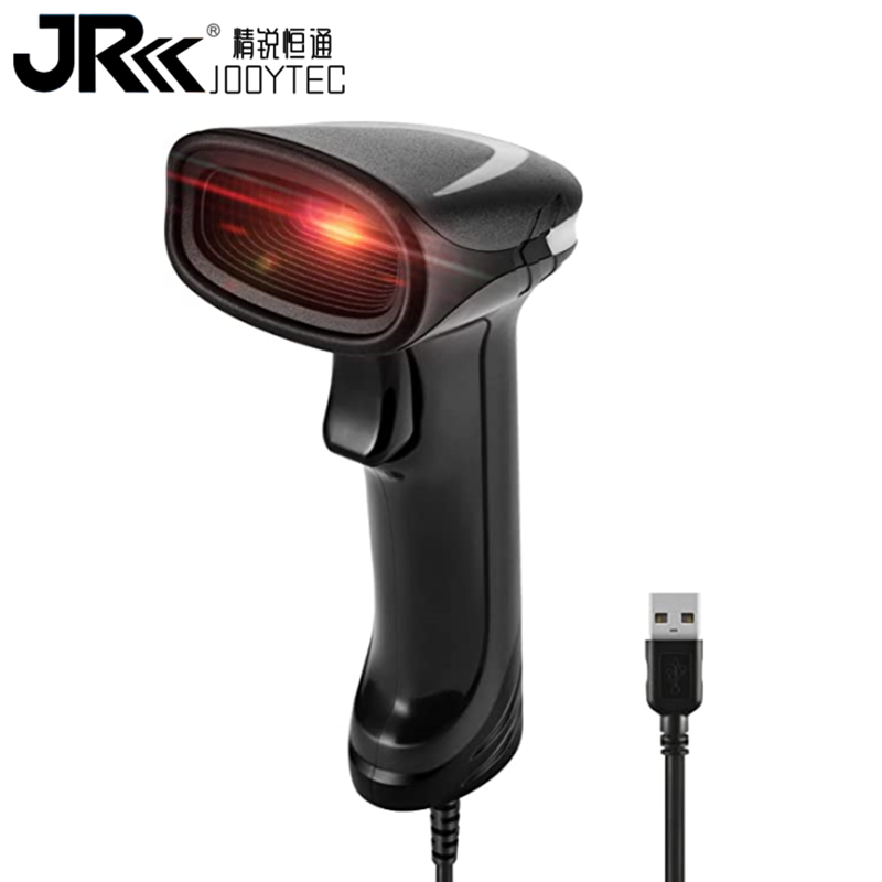 JOOYTEC 1D 2D QR Code Barcode Scanner USB Wired Handheld Suitable Fit Windows Mac Linux