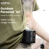Portable Fan 4500mAh Powerful Rechargeable Mini Waist With 3 Speeds Strong Wearable Clip Belt Fan for Outdoor Traveling Fishing 1