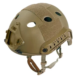 Casco táctico militar para caza, accesorios de protección para cabeza, Swat CS Wargame, Paintball, Airsoft, color negro