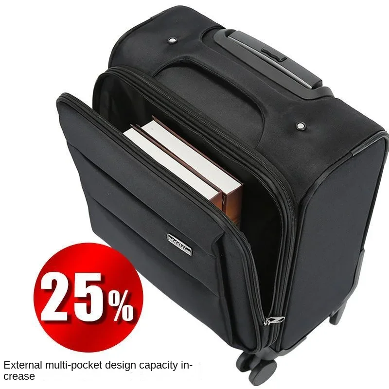 suitcases on wheels 12/16/18inch Cabin suitcase Portable luggage boarding box High-end quality trolley Case Business valise bag