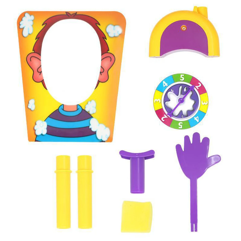 Funny Family Board Game Whipped Cream Face Pie Toy