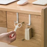 Multi-Purpose Hooks Kitchen Cabinet Door Back Hook Hanging Rack Clothes Coat Hat Towel Hanger Storage Hook Bathroom Accessories 3