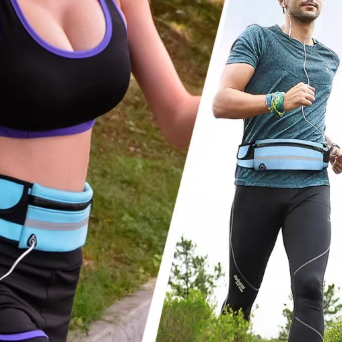 

Спортивная поясная сумка с портативностью и большой емкостью, тонкий многофункциональный кошелек для мужчин и женщин