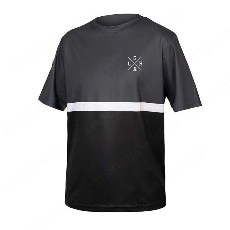 thumbnail image 1 of Camiseta holgada de manga corta para motocicleta, para hombre, para ciclismo de montaña, cross country, ciclismo de montaña, secado rápido, sudadera DH, 1 of 4