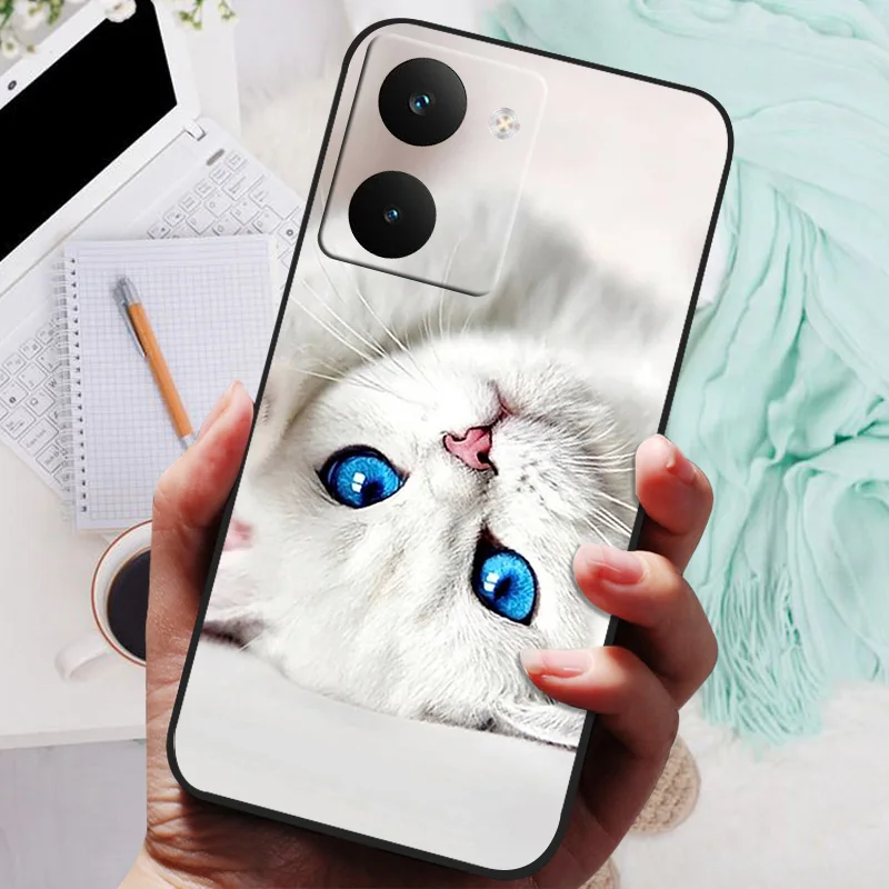 Lion Wolf Painted Silicone Soft Back Cover - Protective Shell