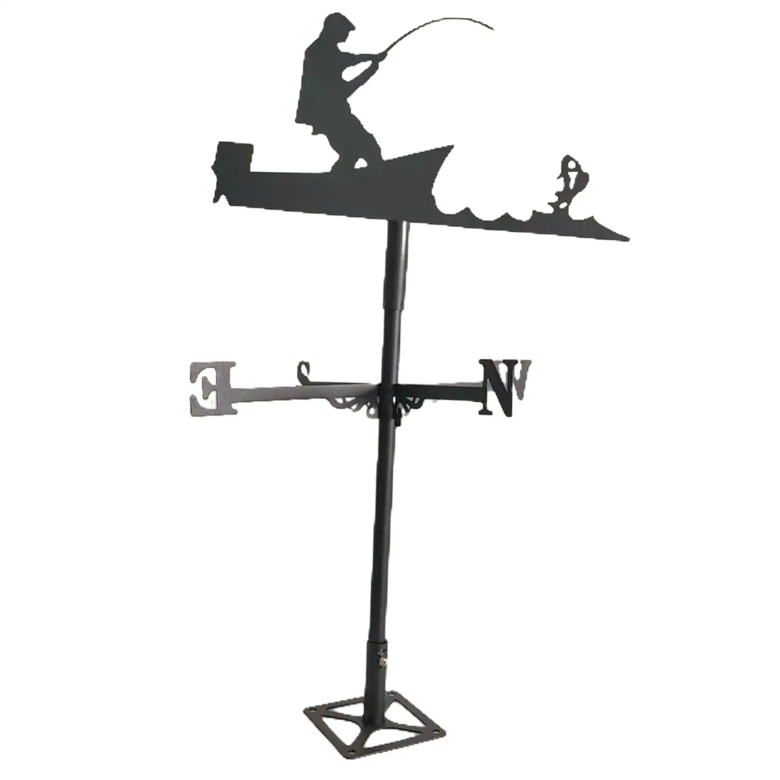 Weathervane Roof Mount Weather Vane Outdoor Yard Garden Farm Decor 50cm