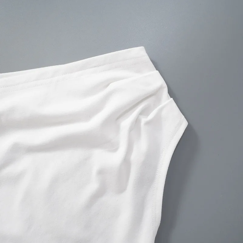 2025 المرأة الصيف Ins نمط جديد يتقلص مطوي واحد الكتف المحاصيل الأعلى عارية الذراعين تويست التعادل غير المتماثلة تي شيرت رداء علوي غير رسمي